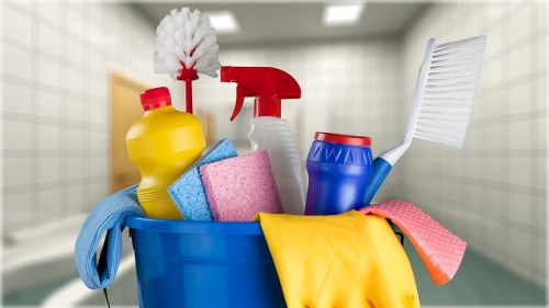 Ealing cleaners using PPE while working in a property
